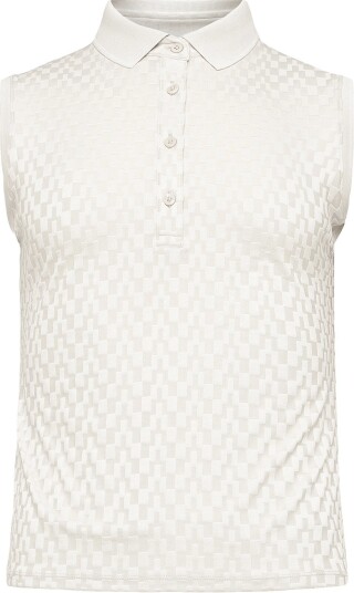 J. Lindeberg Dani Sleeveless Polo   Cream   L
