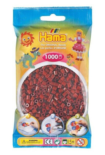 Hama Ironing beads-Bordeaux Rød (030) 1000pcs. Hama Ironing beads-Bordeaux Rød (030) 1000pcs.