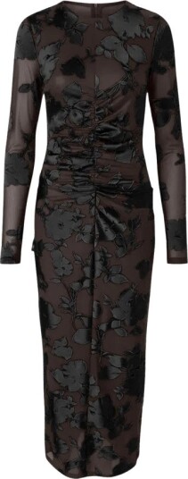 YAS Yasmarena Ls Long Dress S. Show Brown S