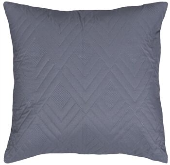Borg Living Pyntepute - Mørkegrå og lysegrå - 45x45 cm - Pynteputer til sofaen