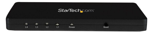 StarTech 4K HDMI Splitter - 4k 30Hz - 4 Port - Aluminum - Backward Compatible - HDMI Multi Port - HDMI Hub (ST124HD4K) - video/audio switch - 4 porter