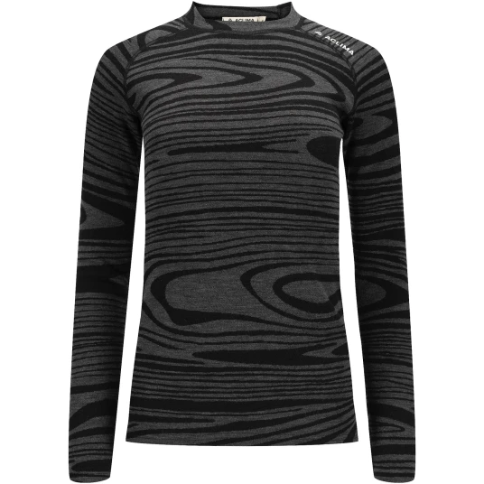Aclima  Warmwool Crewneck Dame, 422 Black Motion, L