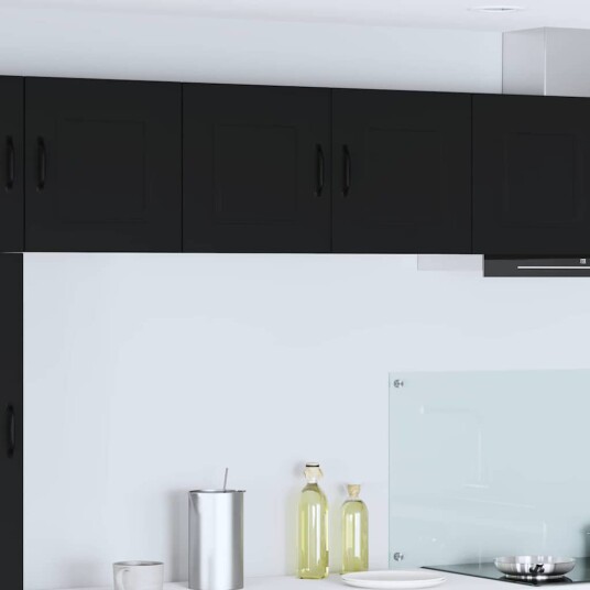  Kjøkkenskap med hylle Svart 80 x 31 x 40 cm Konstruert tre