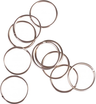 Infinity Hearts Infinity Hearts Nøkkelring Tynn Sølvfarget 20Mm 10 Stk