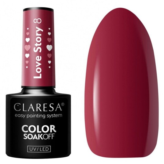 Claresa Nail Polish Hybrid Soak Off Love Story 08 5ml