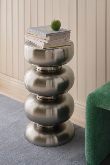 Ellos Home Pidestall Ossie høyde 65 cm Sølv
