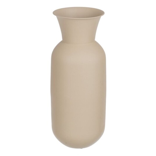 Bigbuy Home Vase 19 X 19 X 51 Cm Krem Jern