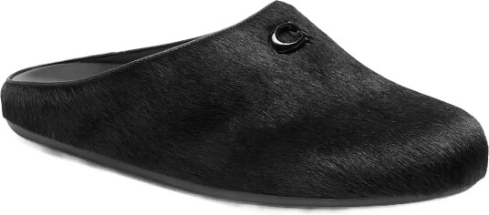 Coach Sculpted C Soft Mule   Black   36.5