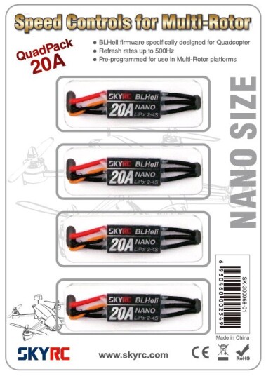SkyRC ESC QuadPack 4pcs 20A SkyRC ESC QuadPack 4pcs 20A