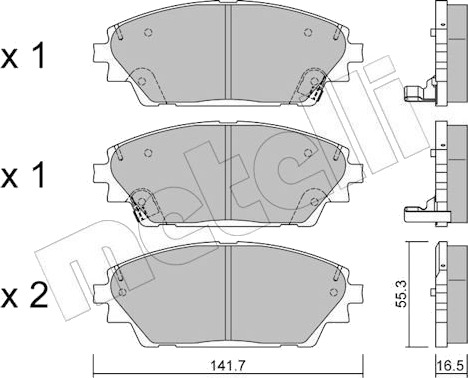 METELLI 22 0992 0 Bremseklosser