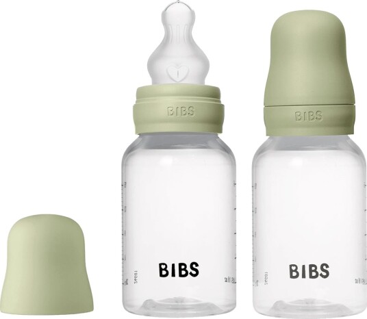 BIBS 2-pack Babyflasker 150 ml Sage Silikon BIBS 2-pack Babyflasker 150 ml Sage Silikon