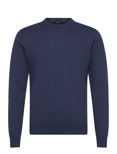 Hackett London Cotton Linen Crew Navy XXL