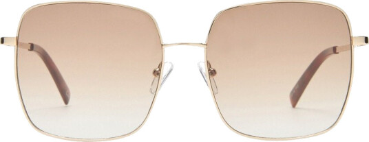 Le Specs The Cherished Gold With Tan Gradient Lens Le Specs The Cherished Gold With Tan Gradient Lens