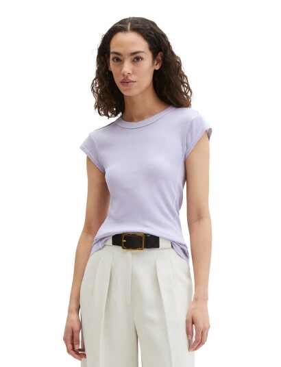 Marc O"Polo T Shirts Short Sleeve Purple M