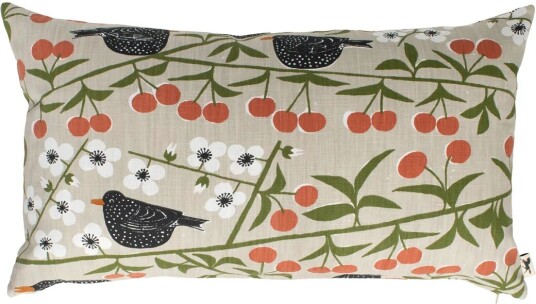 Almedahls Körsbärsträdgården putetrekk Beige 40x70 cm