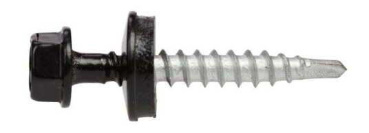 Ejot 860513 Byggskrue Svart 9011 UTV-C3 5,6 x 35 mm 250-pakning Innfesting