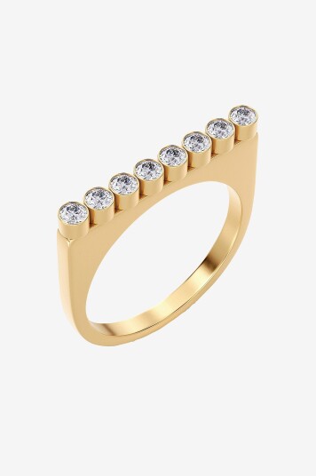Edblad Ring Twiggy CZ Gull Edblad Ring Twiggy CZ Gull