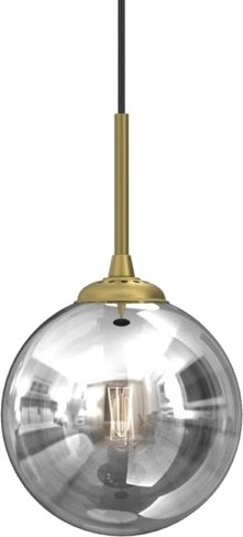 Hengelampe Domoletti Pendant Light Bursa E14 Svart/Gull