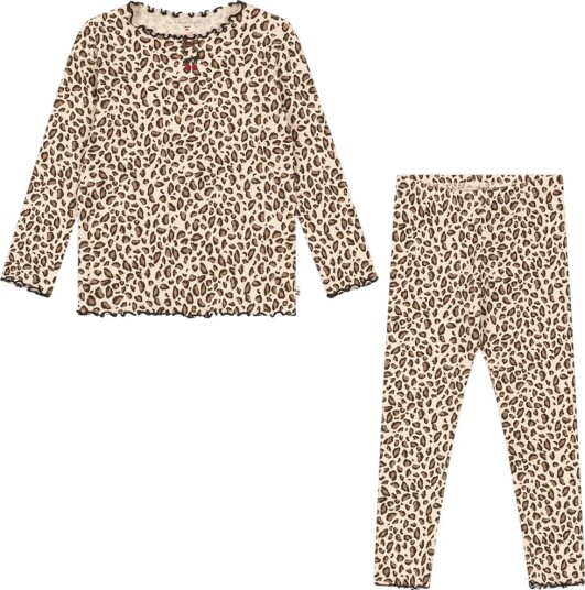 Konges Sløjd Sett Genser/Leggings Rib Riv Leo Konges Sløjd 3 år (98) Genser Beige Brun