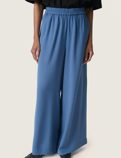 Soaked in Luxury Slshirley Wide Pants - Blue - S Soaked in Luxury Slshirley Wide Pants - Blue - S