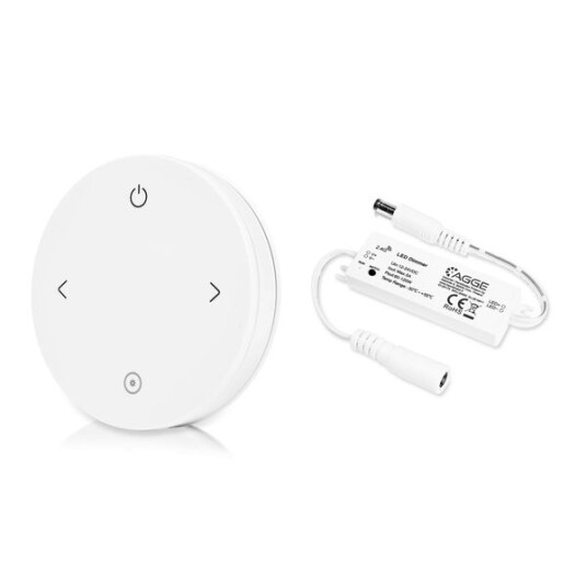 Driver til LED stripe AGGE Single Colour Mini Controller RF 2,4 GHz Driver + Remote control Dimming 4 button