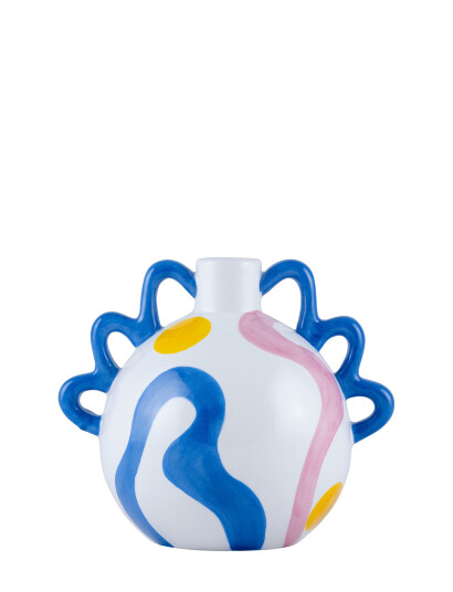 Que Rico Vase - Isidora - Sunny Swirls - Multi/patterned - 16.5 CM Que Rico Vase - Isidora - Sunny Swirls - Multi/patterned - 16.5 CM