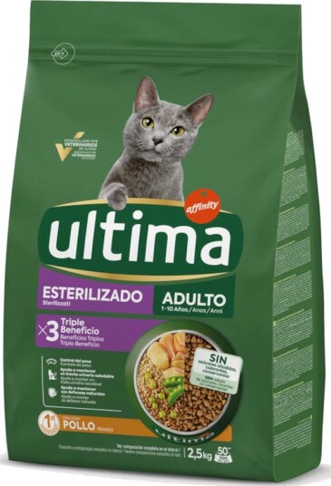 Affinity Ultima Tørrfôr Adult Ultima Cat Sterilised Kylling 2 X 2.5 kg Affinity Ultima Tørrfôr Adult Ultima Cat Sterilised Kylling 2 X 2.5 kg