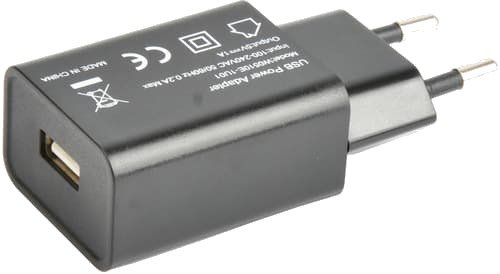 Cirafon Strømadapter 1xusb 230v 5v 1.5a - Sort Svart