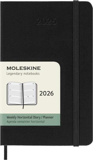 Moleskine Kalender Moleskine 2026 Hard P Uke Hor Sort