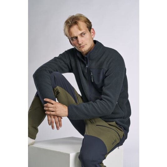 House Of Hygge Pow Zip Hoodie Herre Mrkebl M