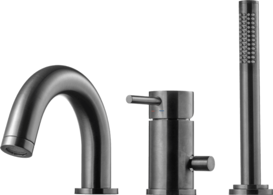 Tapwell Bi047 Dusj Og Karkantbatteri Brushed Black Chrome