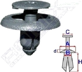 Klips pynte / beskyttelseslist ROMIX B25276 Klips pynte / beskyttelseslist ROMIX B25276