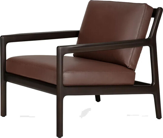 Ethnicraft Jack Lenestol Burgundy skinn