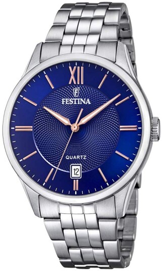 Festina Herreklokke F20425 5 Blå/Stål Ø43 mm