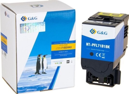 G&G Toner G&G-Kompatibel Toner Med Lexmark 71B20k0 Nt-Pfl71b1bk Svart 3000S