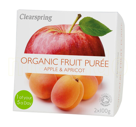 Clearspring Fruktpuré Eple & Aprikos Ø 200gram