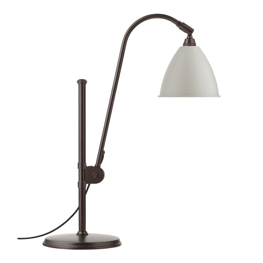 Gubi BL1 Classic White Semi Matt/Black Brass