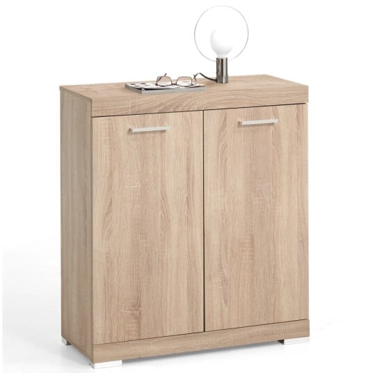 FMD Skap med 2 dører 80x34,9x89,9 cm eik