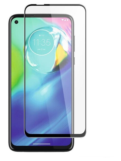Panzer Herdet Glass Skjermbeskytter med Svart Ramme til Motorola Moto G8 Power
