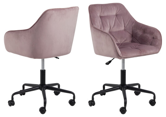 Nordform Brooke kontorstol velour rosa. 1667112-01-0 1682495-01-0 Nordform Brooke kontorstol velour rosa. 1667112-01-0 1682495-01-0