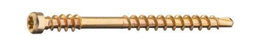 Grabber LTX48CH200 Listskrue med bits, gulkrom 3,3 x 48 mm, 200-pakning Grabber LTX48CH200 Listskrue med bits, gulkrom 3,3 x 48 mm, 200-pakning