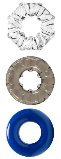 Blush Stay Hard Stay Hard Triple Stretch 3 Pack Cock Rings Blush Stay Hard Stay Hard Triple Stretch 3 Pack Cock Rings