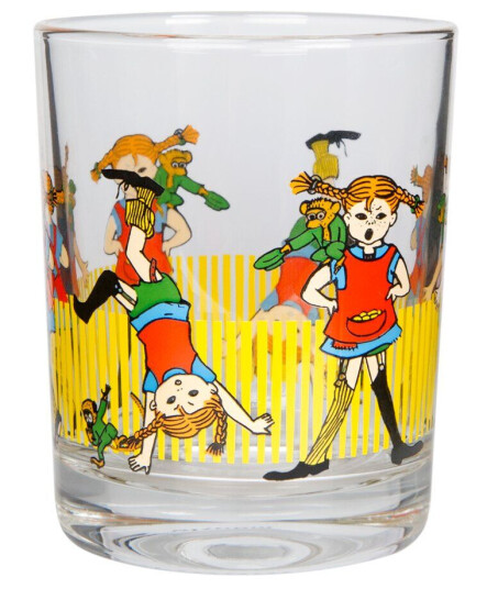 Muurla Pippi drikkeglass 2 dl Multi