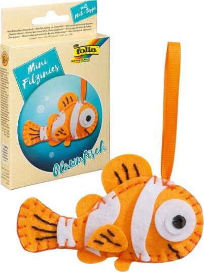 Folia Mini Sysett med filtfigur Klovnefisk