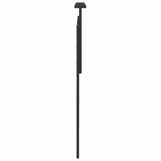  Hodegavl med hodegjerde Svart Eik 180 cm Konstruert tre