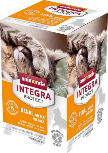Animonda Integra Våtfôr Adult Protect Nyrer Blandet Pakke 6 X 100 G