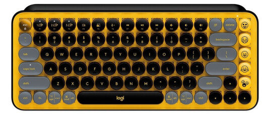 Logitech POP Keys Wireless Mechanical Keyboard With Emoji Keys - Blast Yellow - Tastatur - Nordisk - Gul Logitech POP Keys Wireless Mechanical Keyboard With Emoji Keys - Blast Yellow - Tastatur - Nordisk - Gul