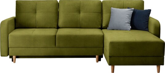 Saimon Sovesofa m. Divan med Oppbevaring 3 seter Grønn Saimon Sovesofa m. Divan med Oppbevaring 3 seter Grønn