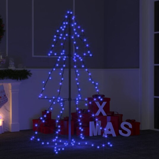 vidaXL Juletre kjegle 160 LED innendørs og utendørs 78x120 cm