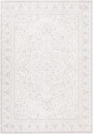 Teppe Tindor 133x190 cm - hvit/beige